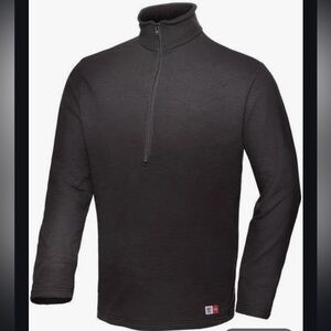 Big Bill FR Men’s Flame Resistant 1/4 Zip Thermal Sweatshirt DW29PS11 Size L